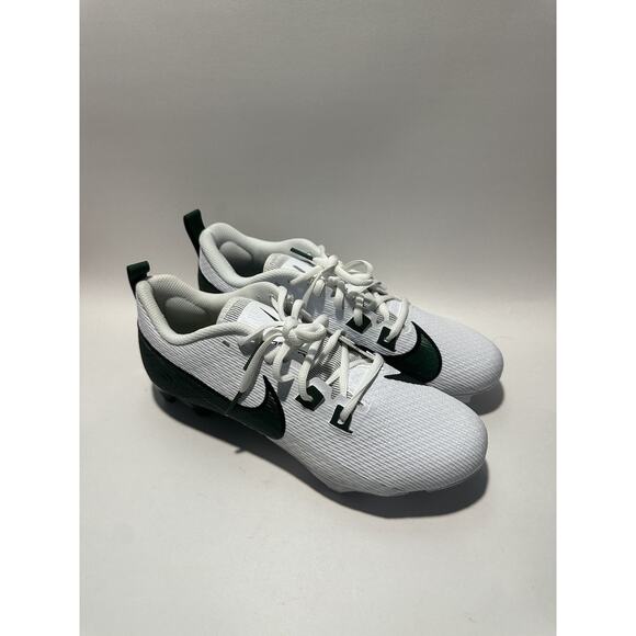 Nike Vapor Edge Speed 360 2 White/Green Football Cleats Men's Size 9 FQ4045-101 - Picture 1 of 5